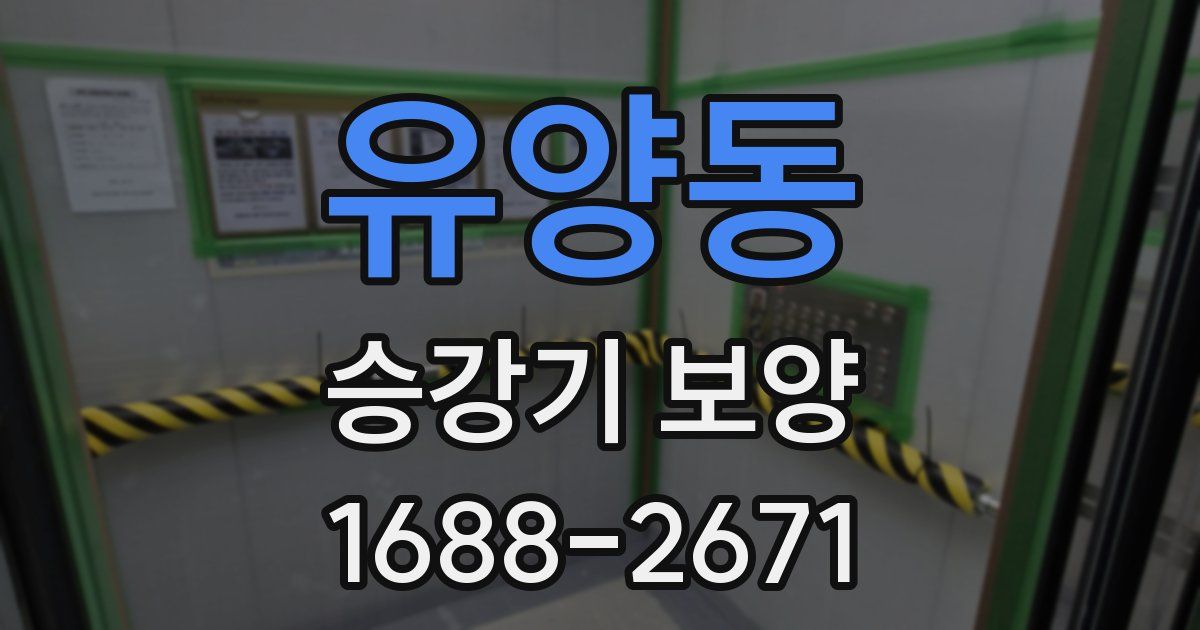 유양동 승강기 보양