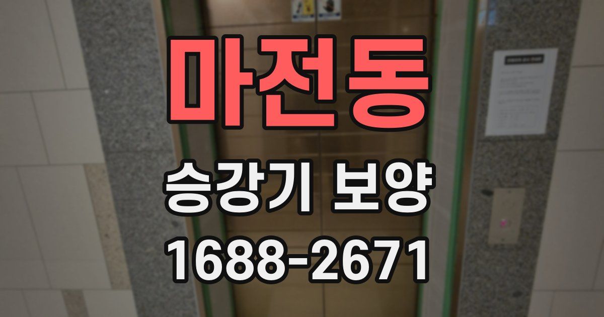 마전동 승강기 보양