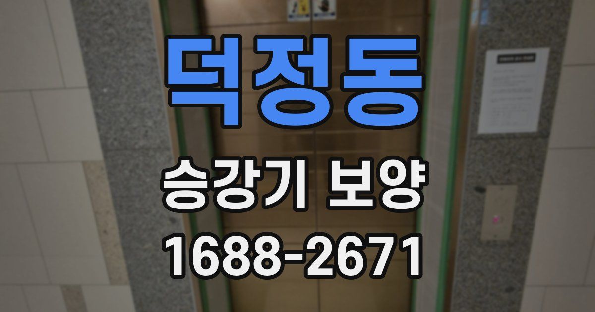 덕정동 승강기 보양