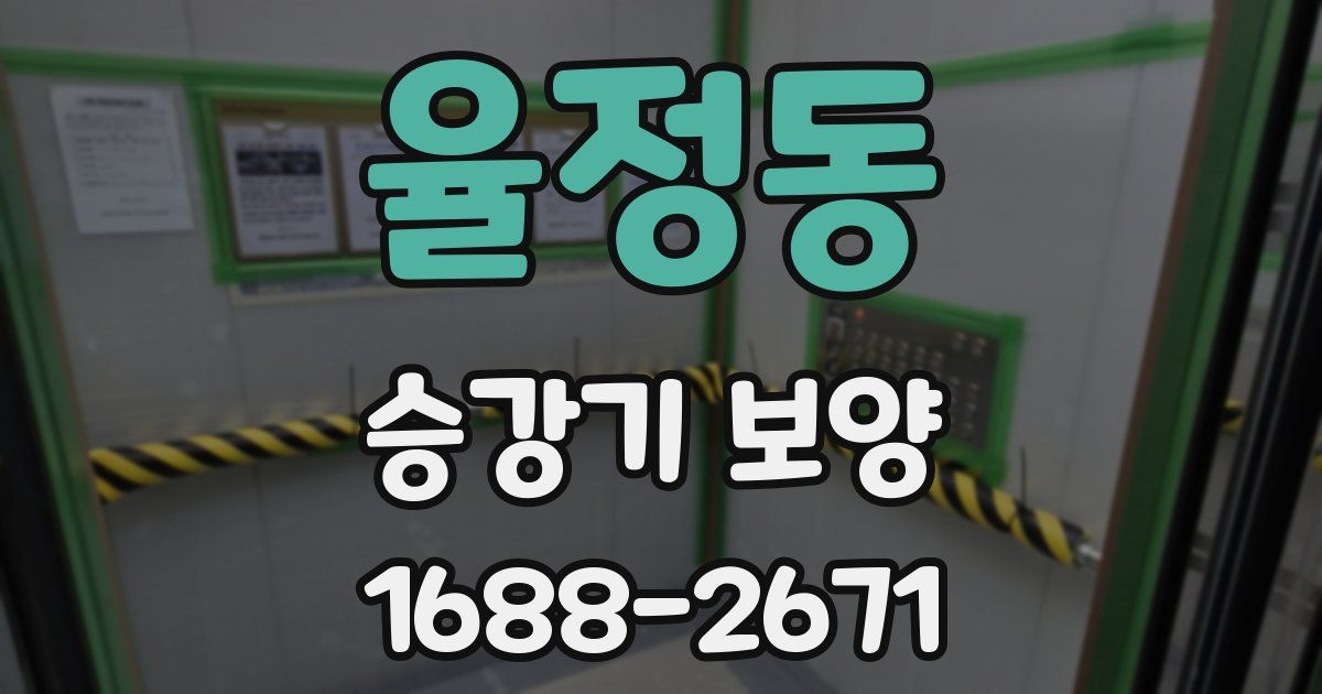 율정동 승강기 보양