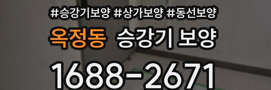 옥정동 승강기 보양