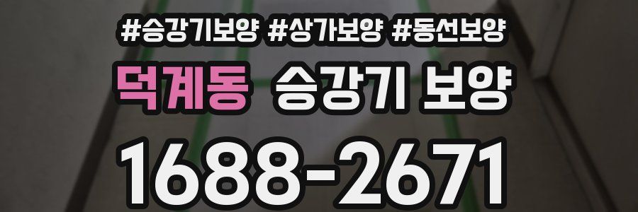 덕계동 승강기 보양
