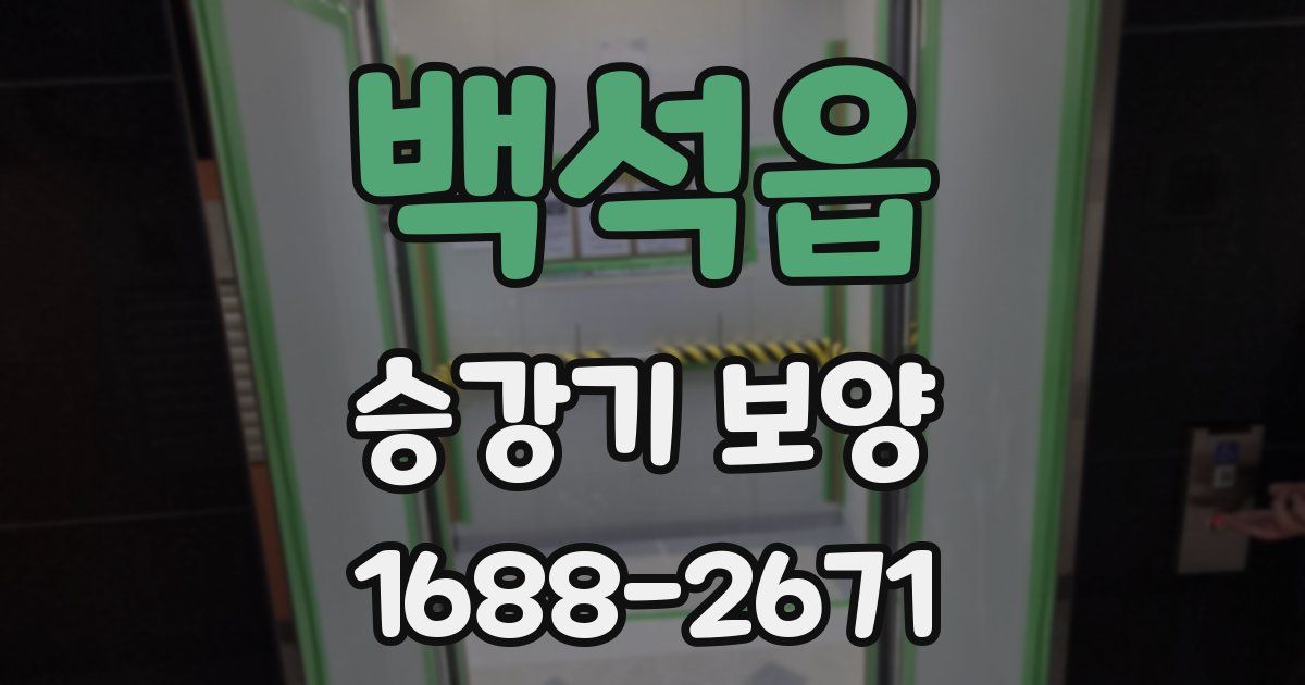 백석읍 승강기 보양