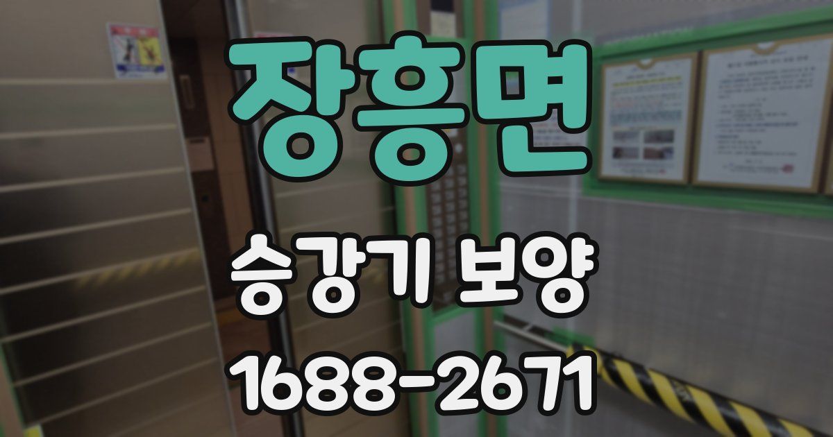 장흥면 승강기 보양