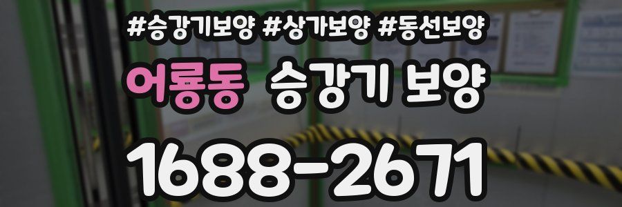 어룡동 승강기 보양