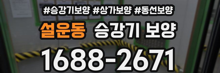 설운동 승강기 보양