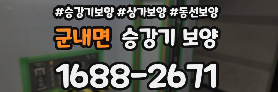 군내면 승강기 보양