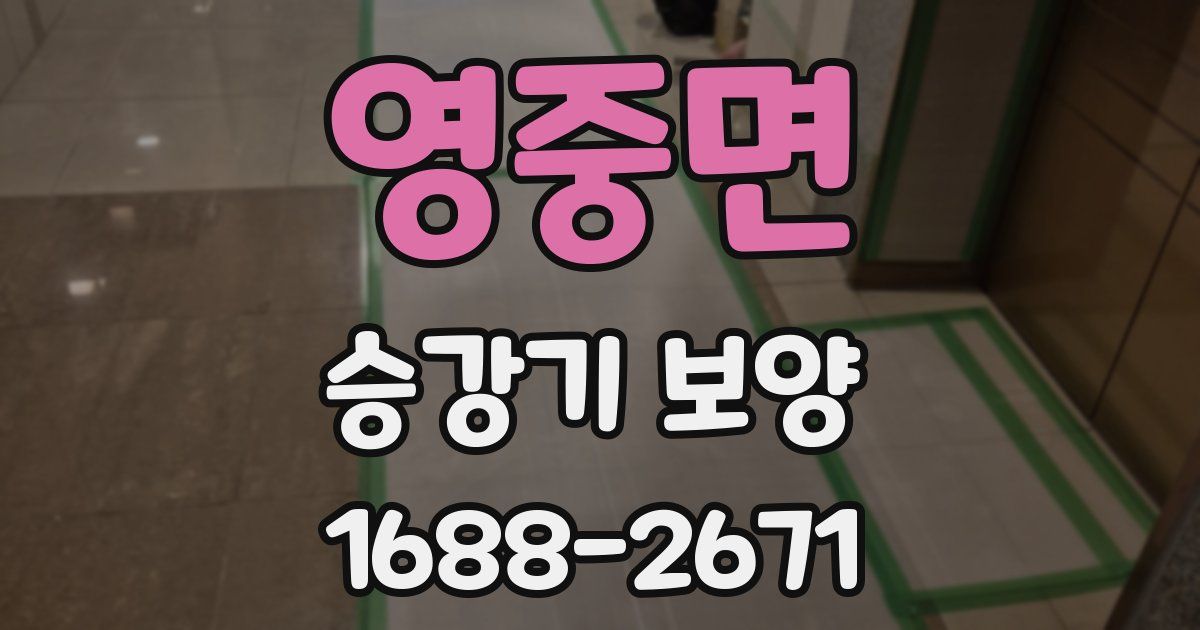 영중면 승강기 보양