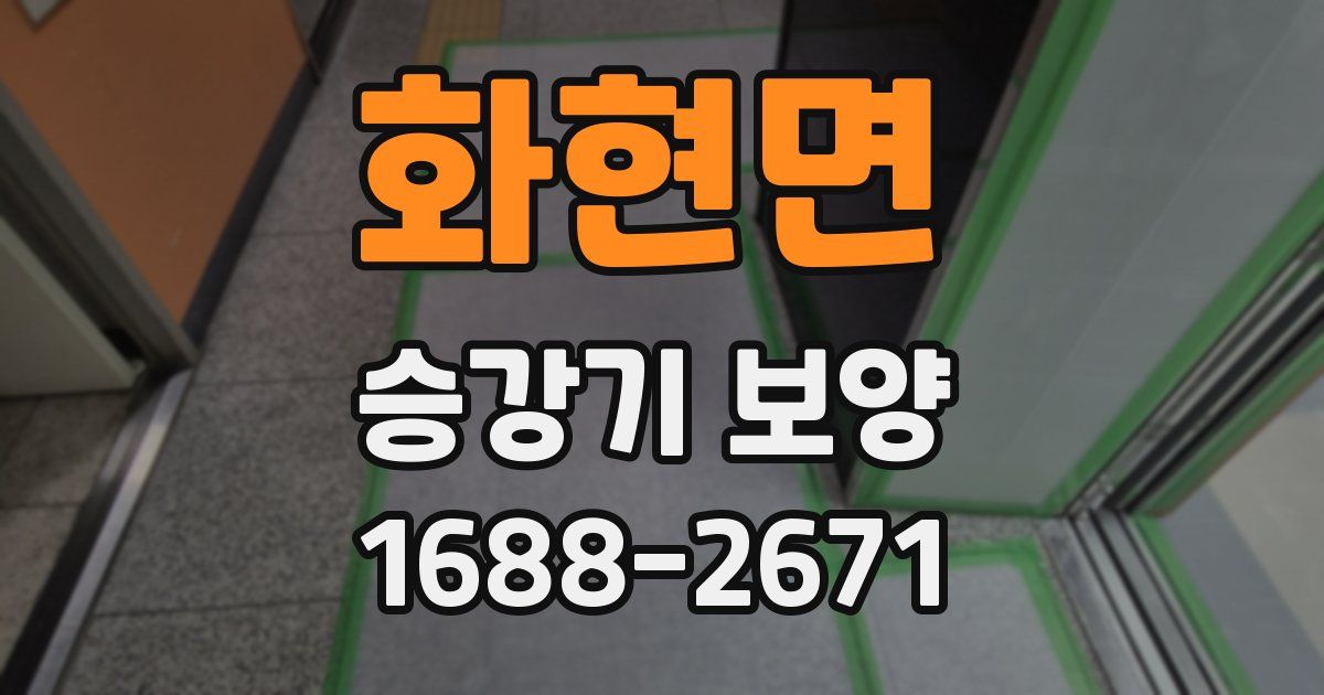 화현면 승강기 보양