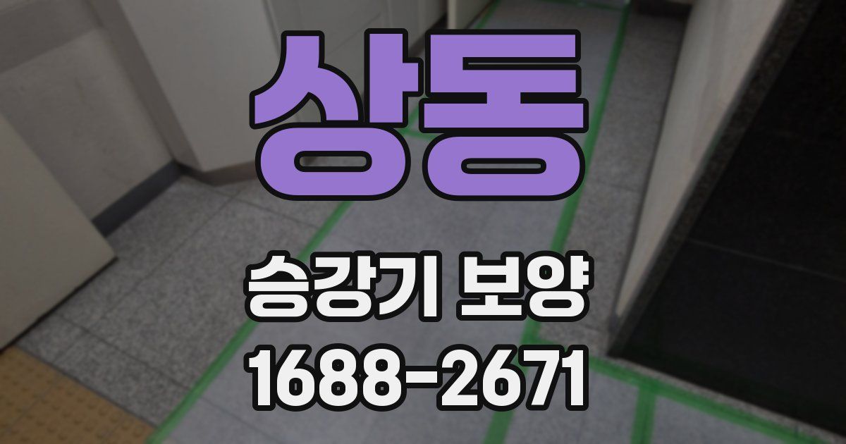 상동 승강기 보양