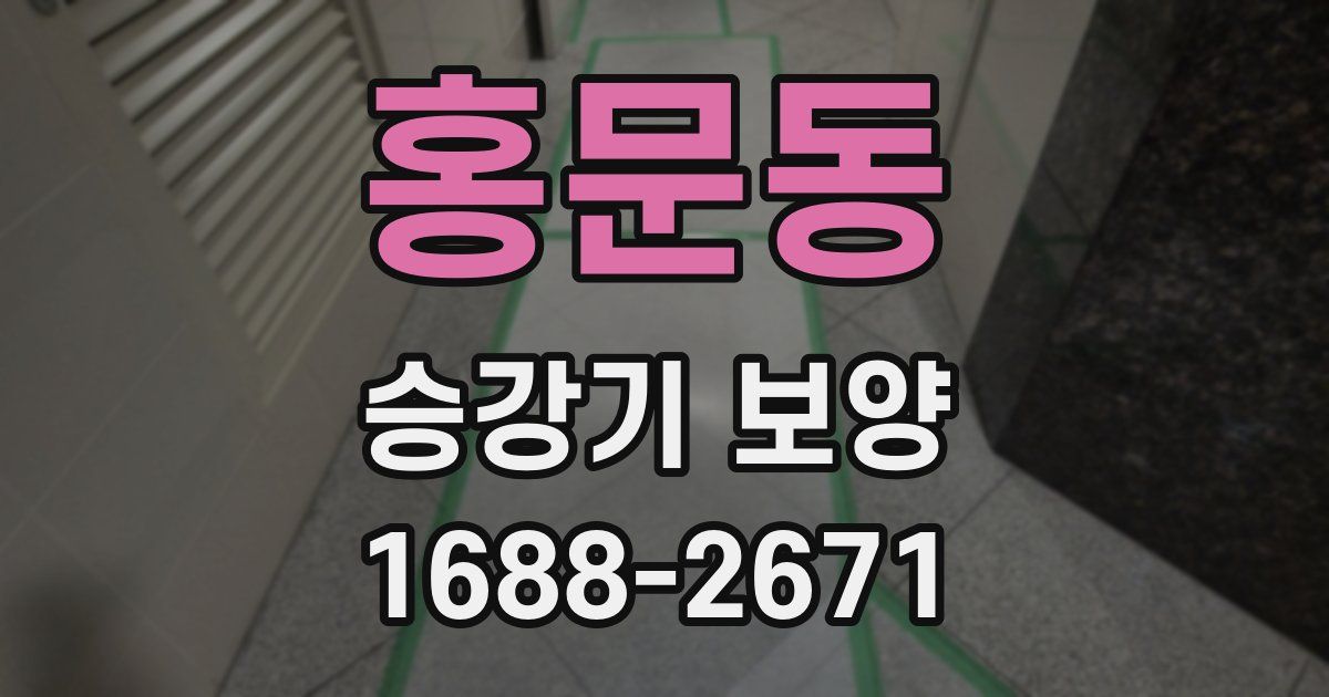 홍문동 승강기 보양