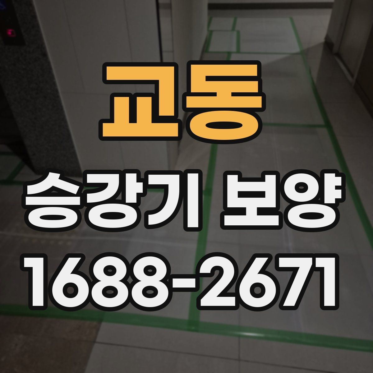 교동 승강기 보양 공사 전 협의가 필요한 사항