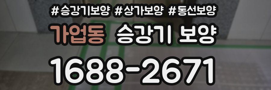 가업동 승강기 보양