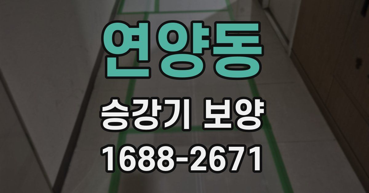 연양동 승강기 보양