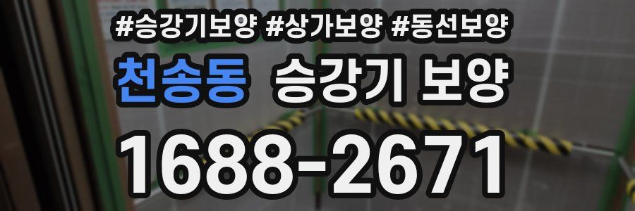 천송동 승강기 보양