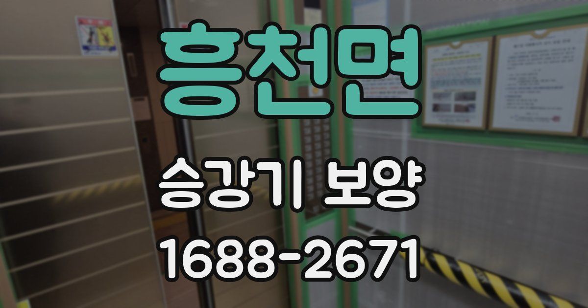 흥천면 승강기 보양