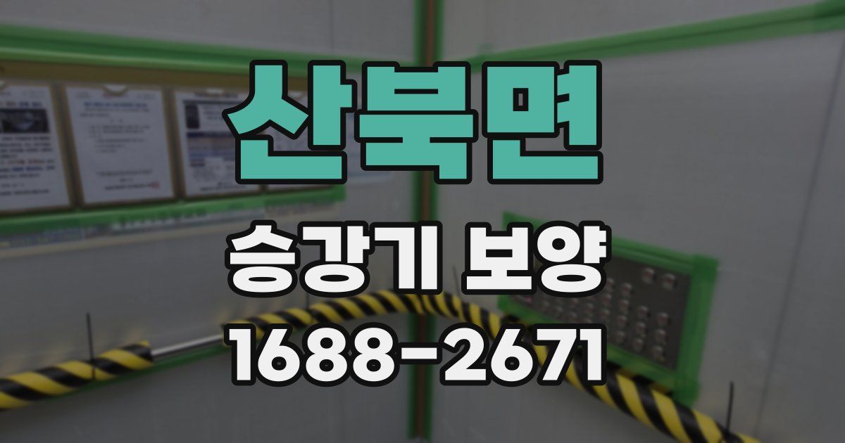 산북면 승강기 보양