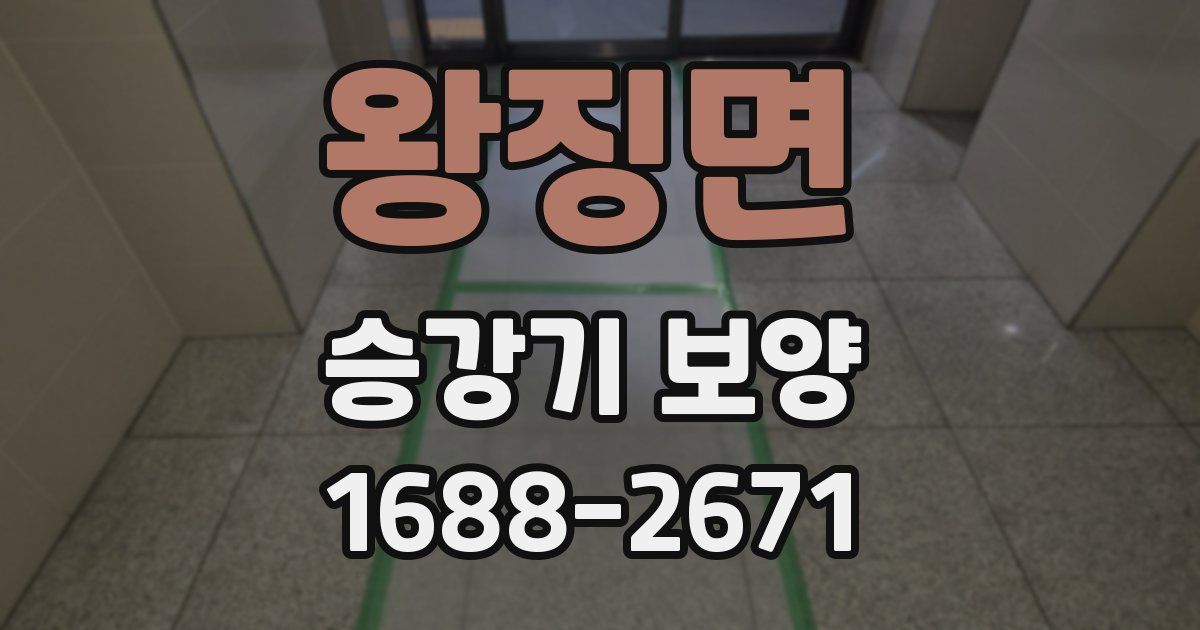 왕징면 승강기 보양