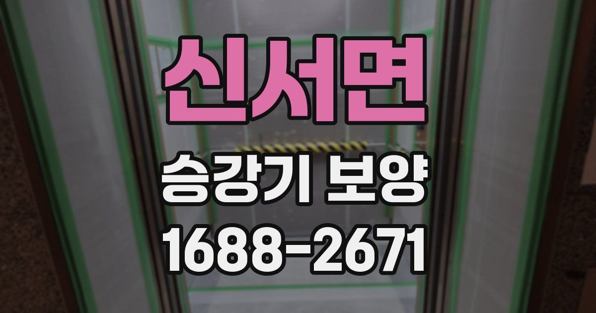신서면 승강기 보양
