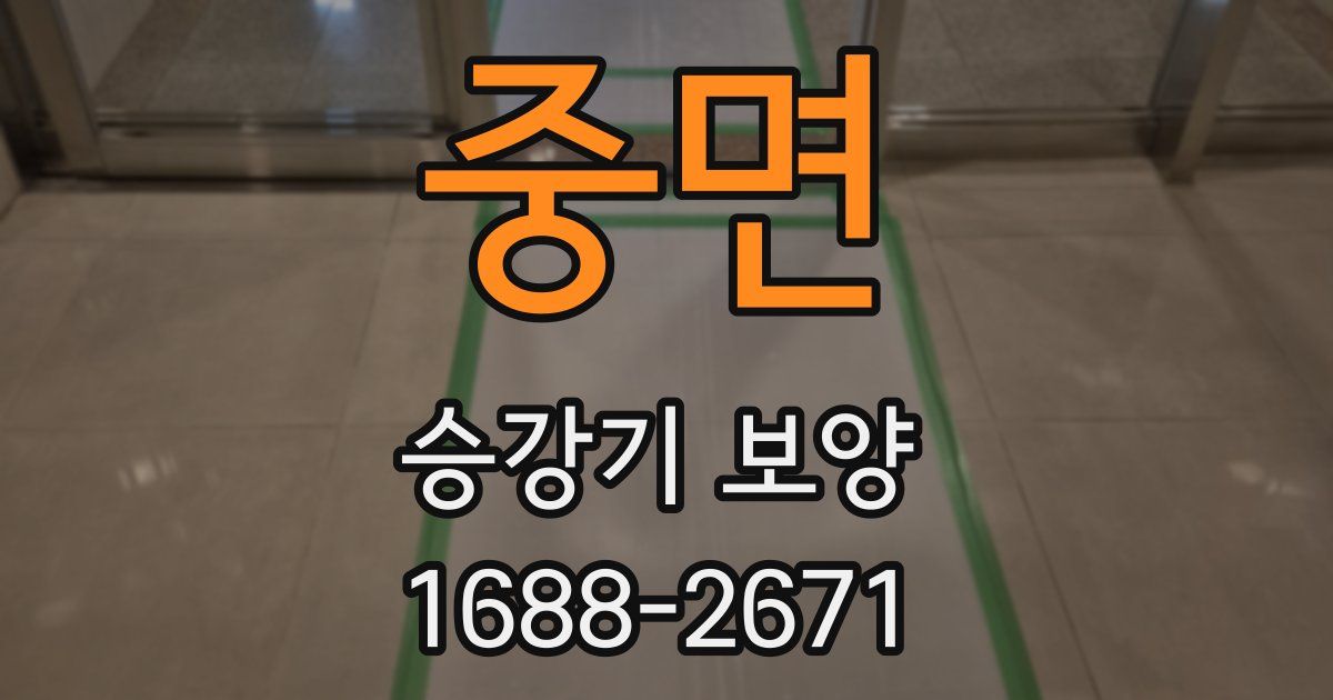 중면 승강기 보양