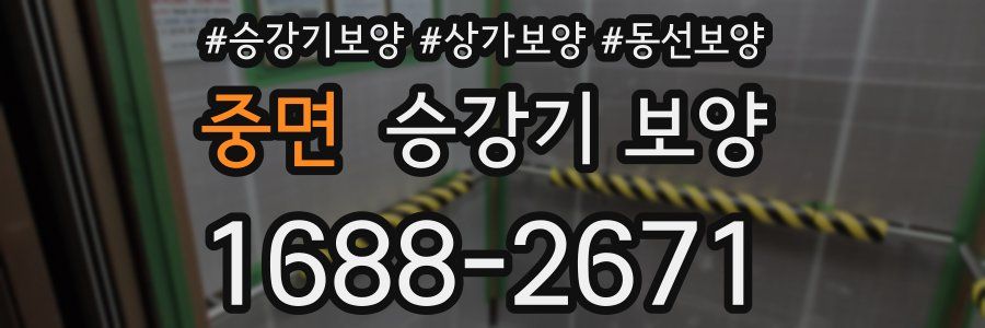 중면 승강기 보양