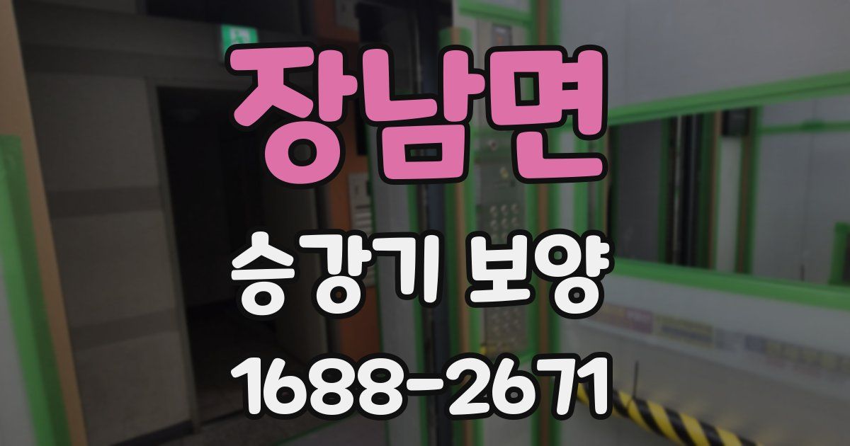 장남면 승강기 보양