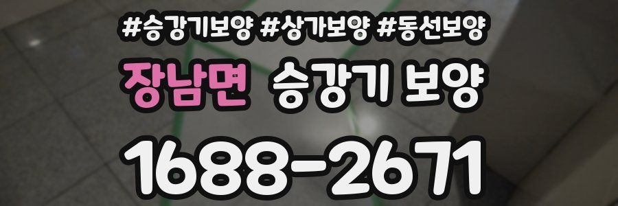 장남면 승강기 보양