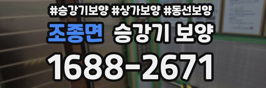 조종면 승강기 보양