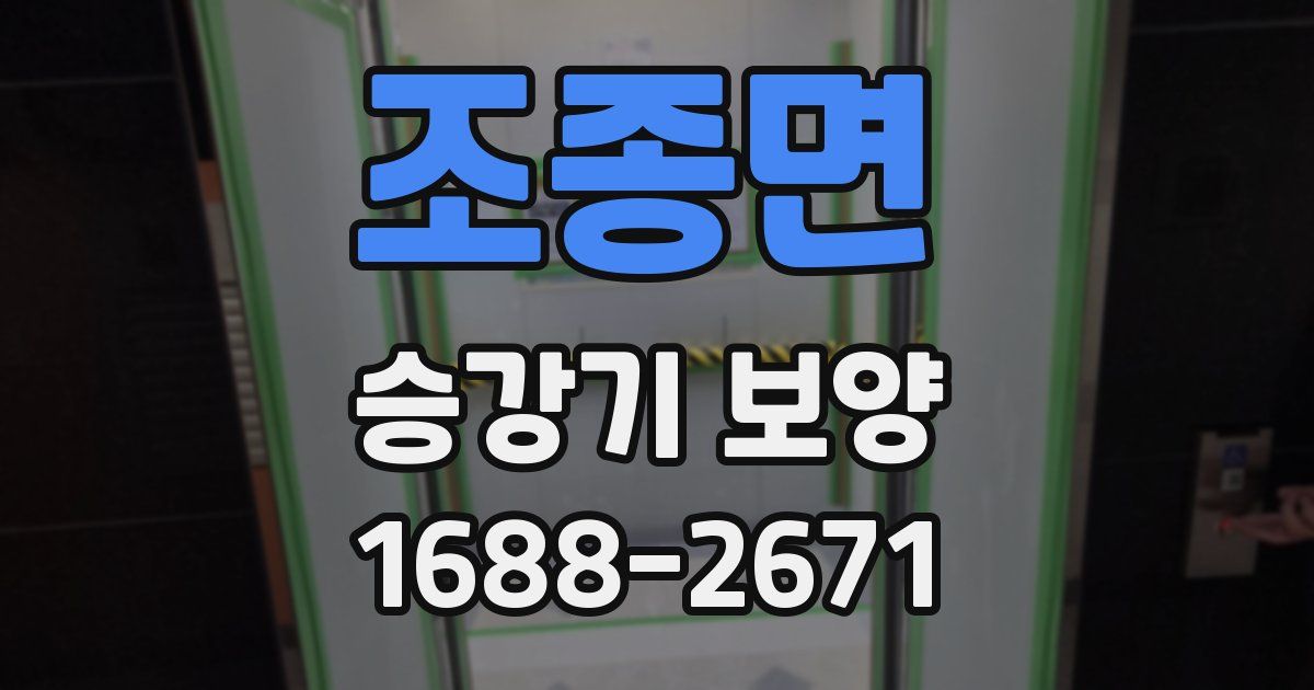 조종면 승강기 보양