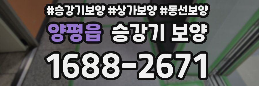 양평읍 승강기 보양