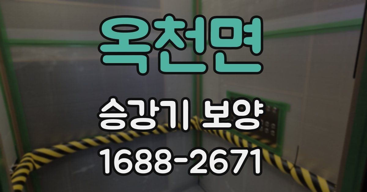 옥천면 승강기 보양