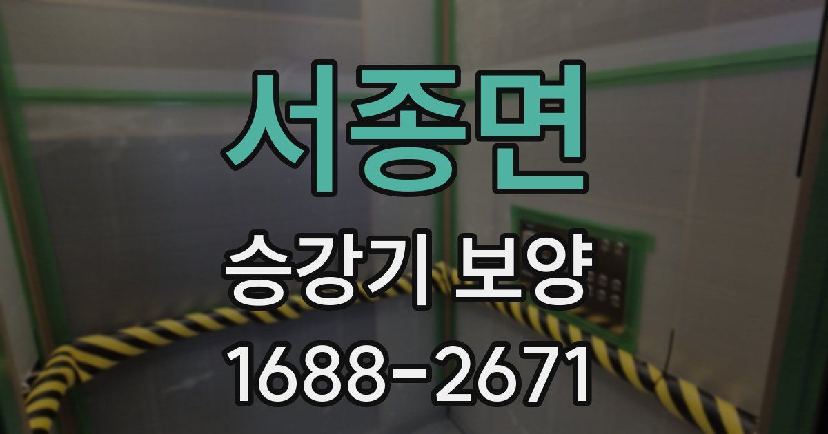 서종면 승강기 보양