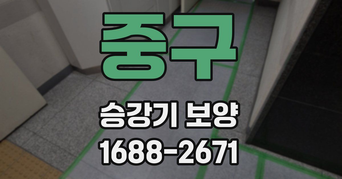 중구 승강기 보양