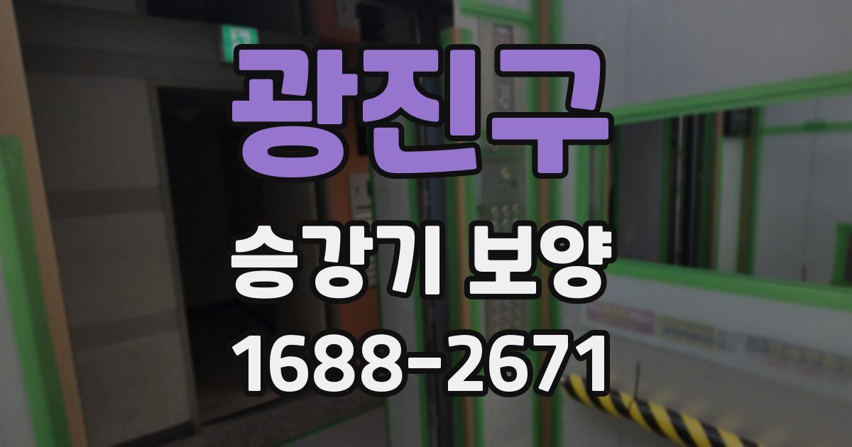 광진구 승강기 보양