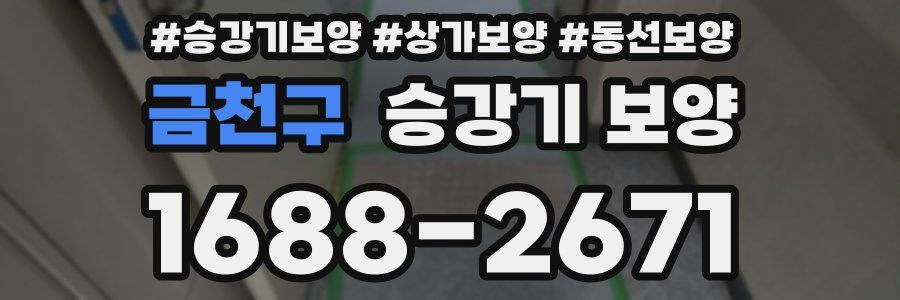 금천구 승강기 보양