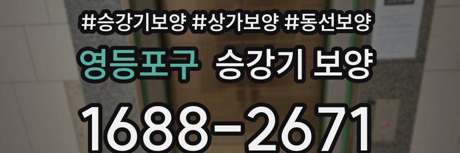 영등포구 승강기 보양