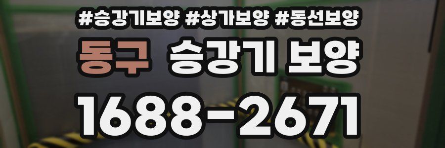 동구 승강기 보양