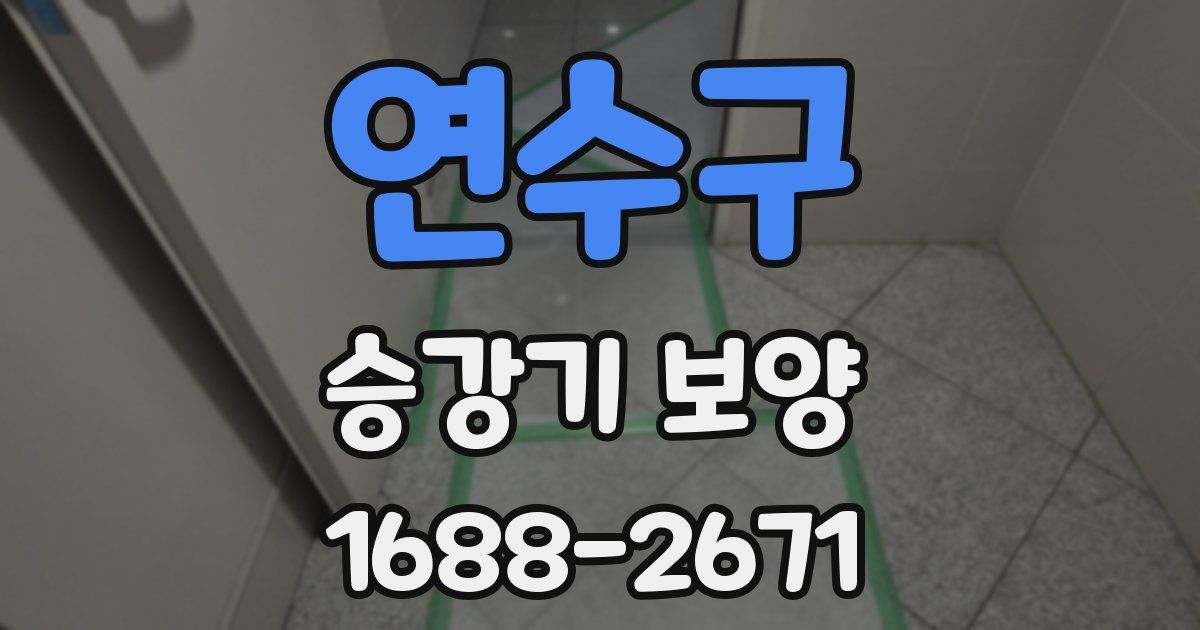 연수구 승강기 보양