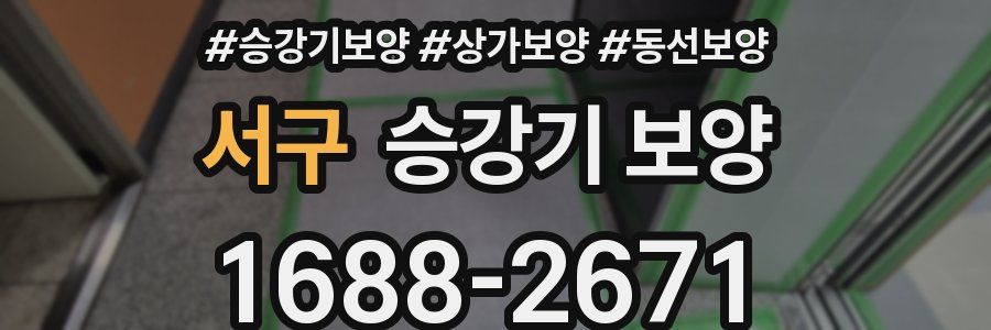 서구 승강기 보양
