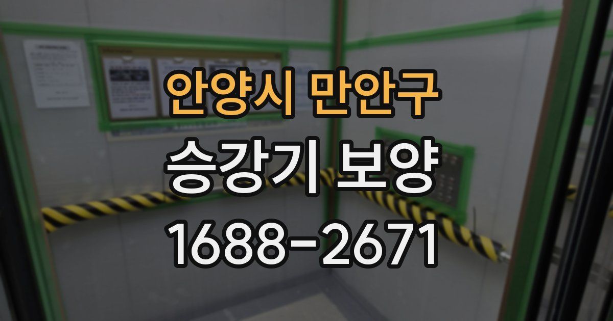 안양시 만안구 승강기 보양
