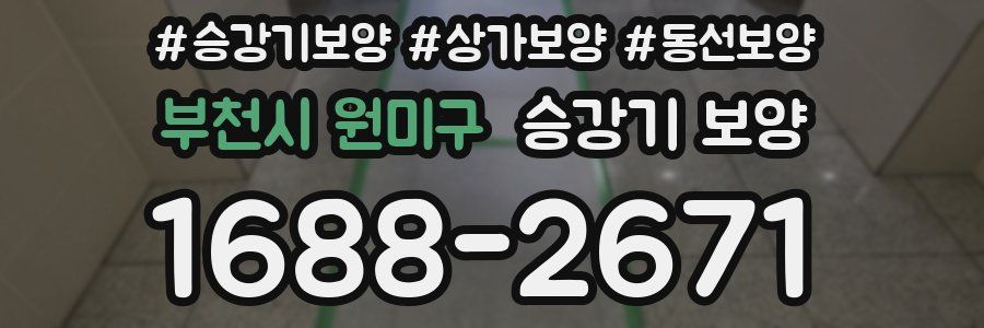 부천시 원미구 승강기 보양