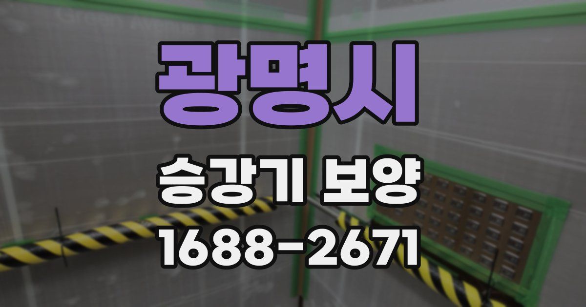 광명시 승강기 보양