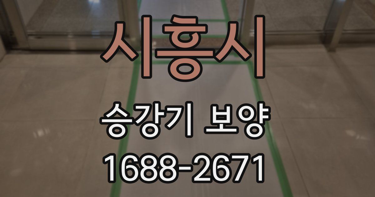 시흥시 승강기 보양