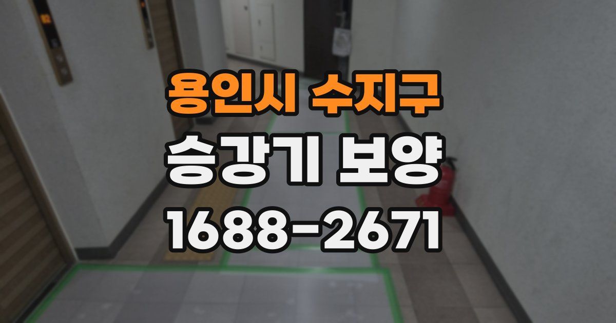 용인시 수지구 승강기 보양
