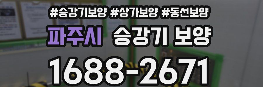 파주시 승강기 보양