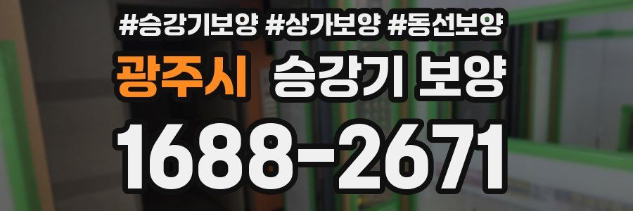 광주시 승강기 보양