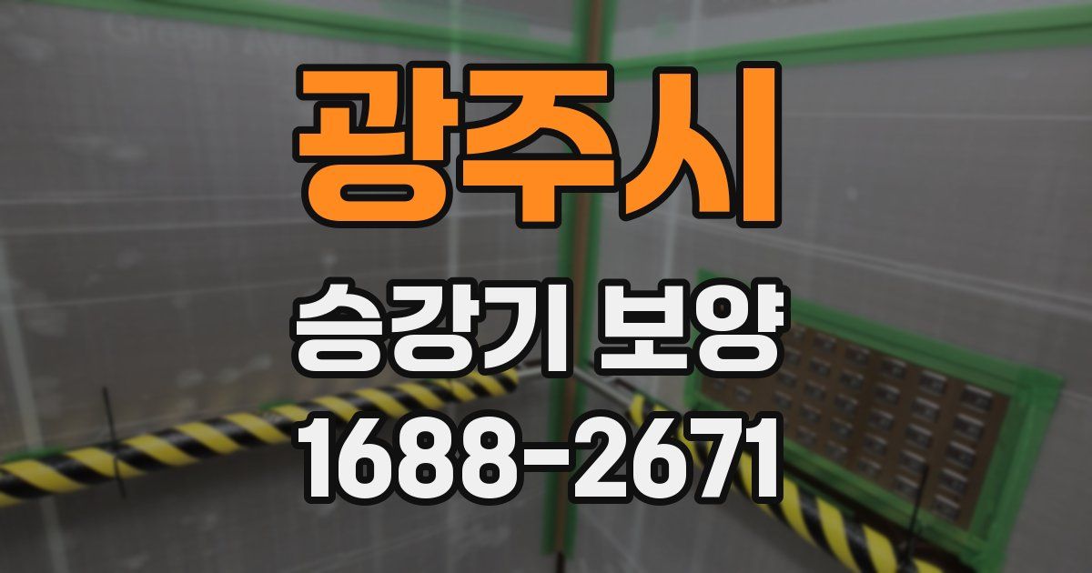 광주시 승강기 보양