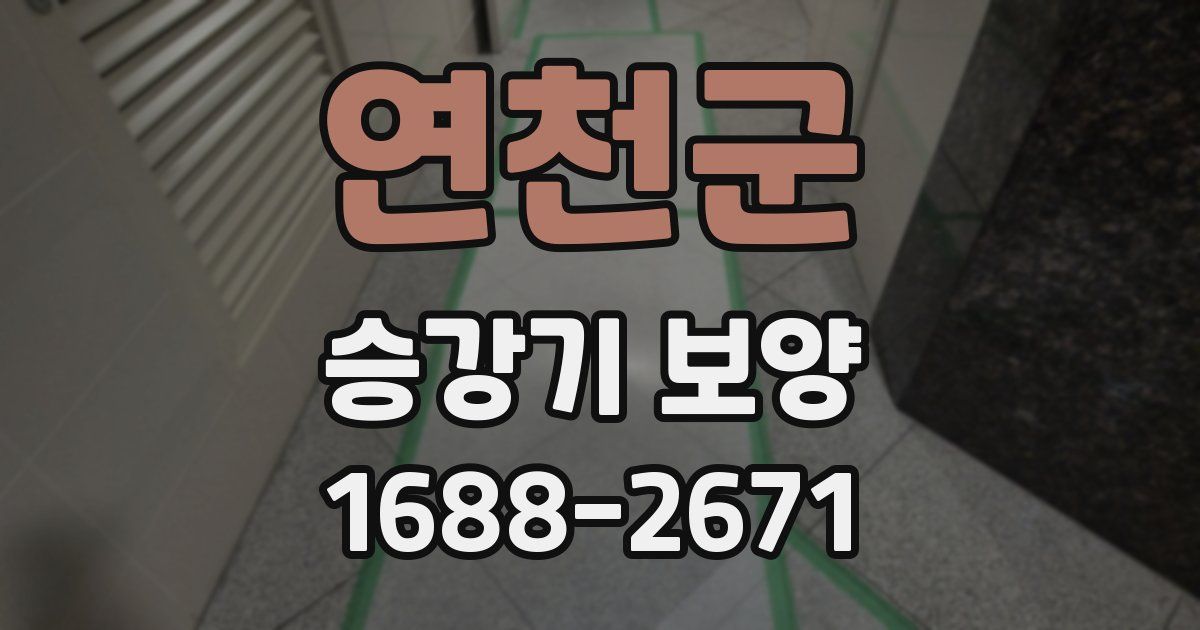 연천군 승강기 보양