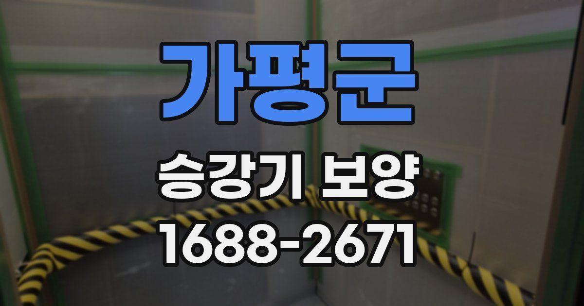가평군 승강기 보양