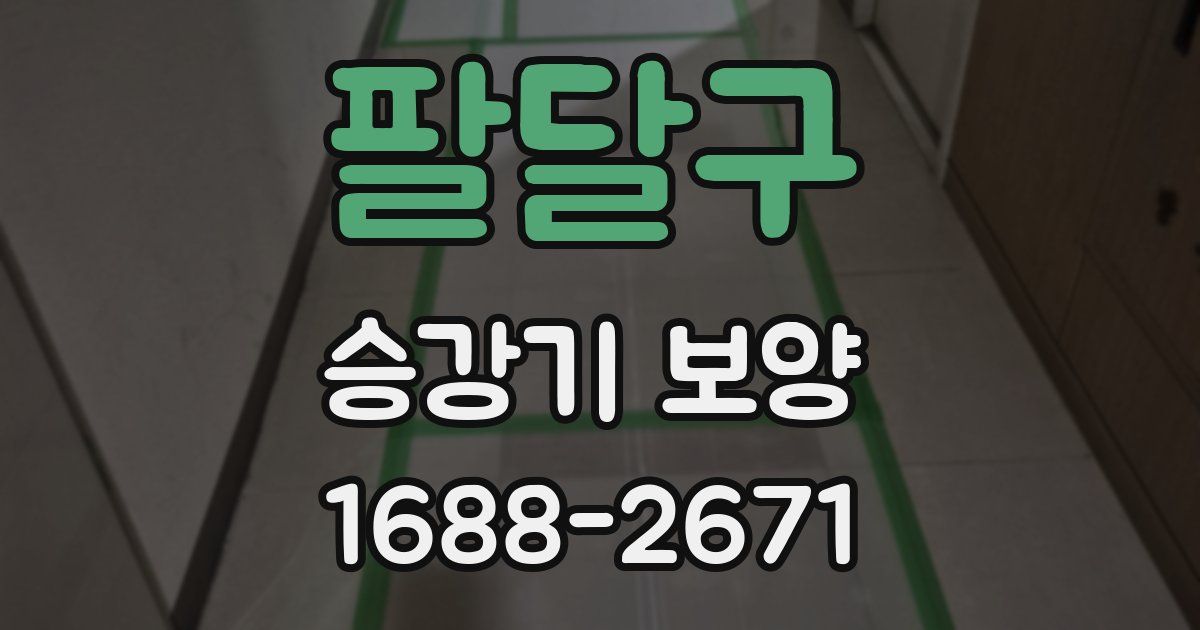 팔달구 승강기 보양